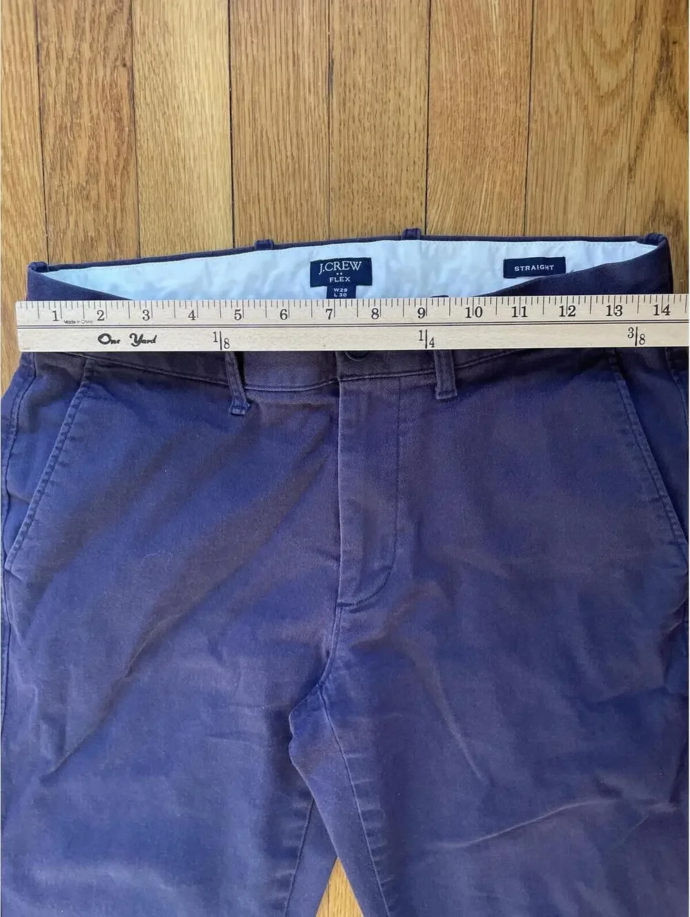 J. Crew Men's Navy Blue Flex Chino Straight Fit 29/30